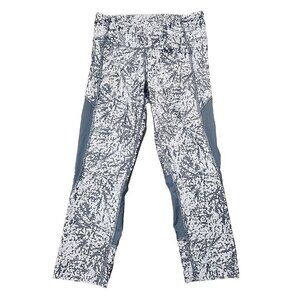 Under Armour Leggings Capris Heatgear Compression Low Rise Gray Women's Small